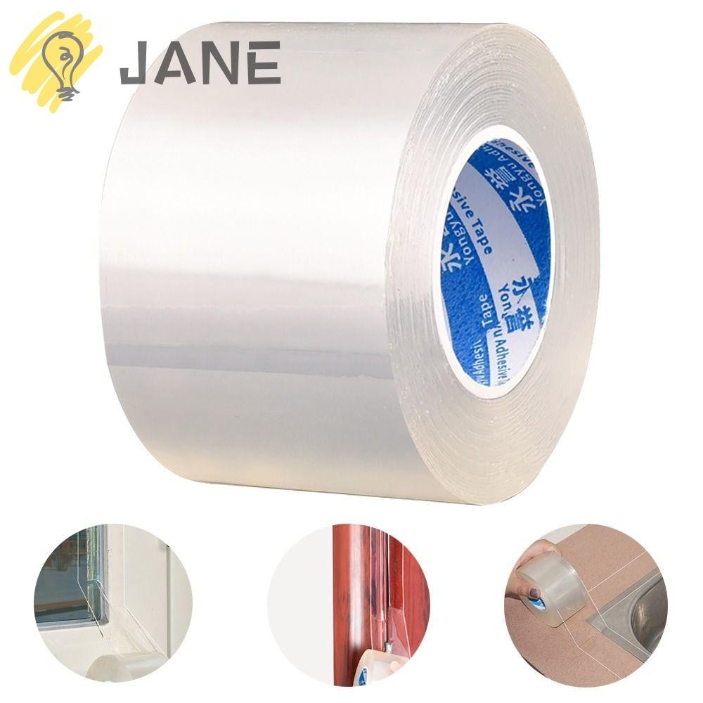 Jane เทปกาวนาโนใส กันลม กันน้ํา กันฝุ่น สําหรับติดประตู หน้าต่าง