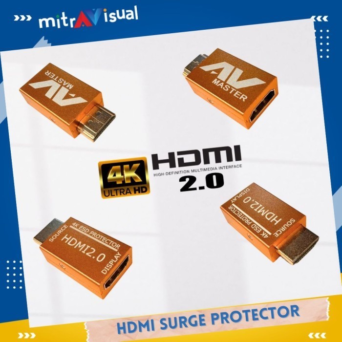 อุปกรณ์ป้องกันไฟฟ้าสถิตย์ 4k HDMI Dongle สําหรับต่อสายดิน