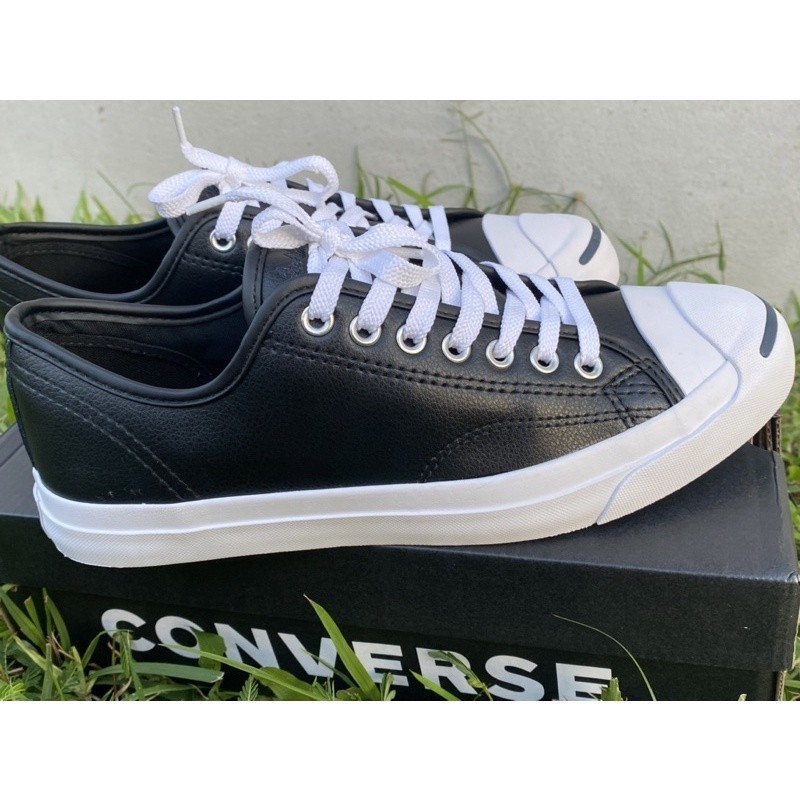 ขายล้างสต็อก converse jack Purcell หนังสีดำ HDLJ  ลำลอง