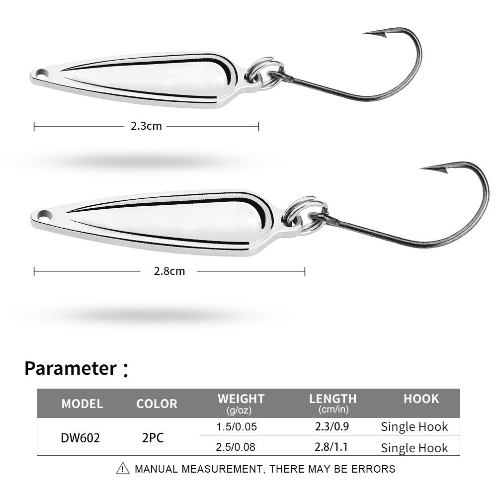 Proberos 1PCS 1.5G 2.5G Micro Jig Lure เลื่อมช้อนโลหะตกปลา Lure พร้อมตะขอเดี่ยว Sea Bass เหยื่อหล่อยาวสําหรับเบสปลาเทราท์ Perch Pike - รูปที่ 2