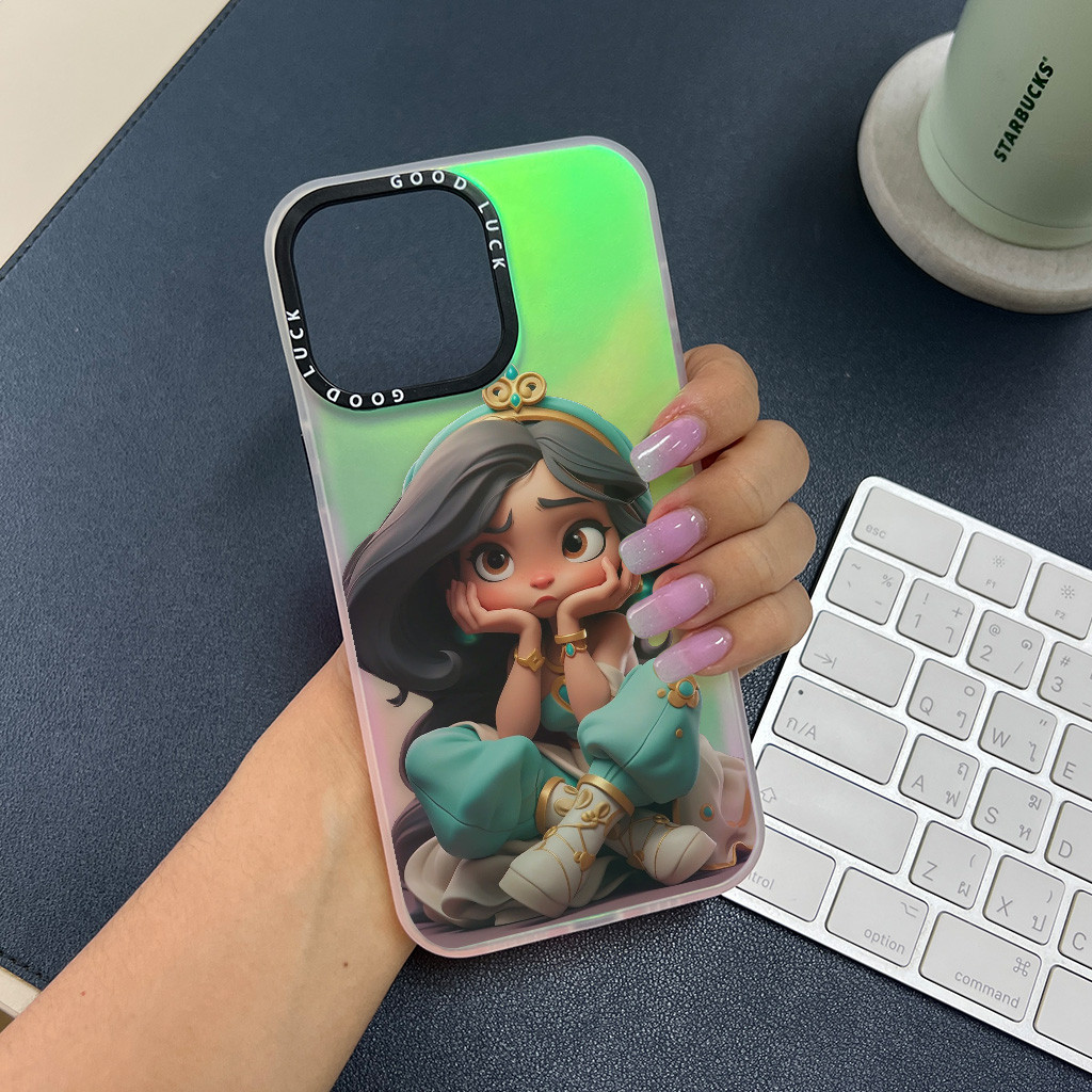 พร้อมส่งในประเทศไทย เคสโทรศัพท์มือถือ นิ่ม ลายเจ้าหญิงดิสนีย์ จัสมิน สําหรับ iPhone 14 13 12 11 ProMax XR XSMAX X 7 8
