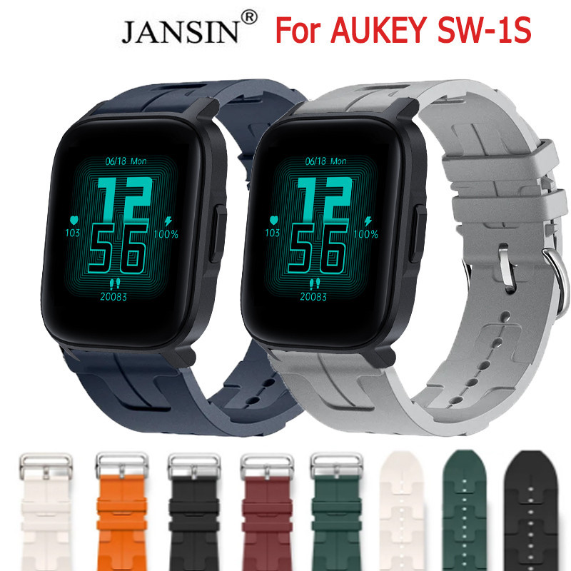 สายนาฬิกาข้อมือซิลิโคน  สำหรับ AUKEY SW-1S