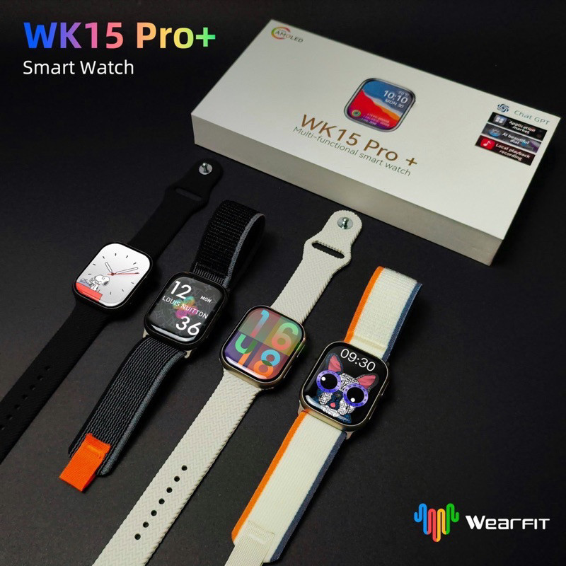 🌟ใหม่พร้อมส่ง🌟 smart watch WK19 pro+/WK15 pro+ ของแท้ 💯% แถมสาย 2 เส้น มีประกัน !!!