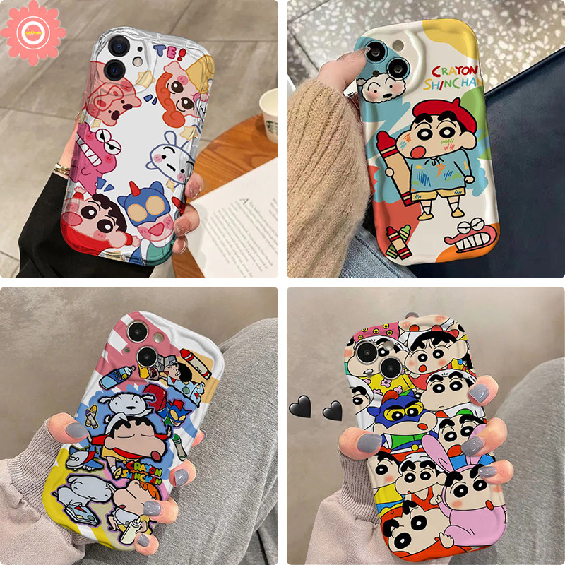 เคสโทรศัพท์มือถือแบบนิ่ม ลายการ์ตูนชินจัง สําหรับ Samsung A53 A54 A30s A24 A23 A21s A30 A11 A13 A05s A05 A04s A14 A34 A32 A51 A12 A31 A52s A50s A04 A20s A52 A03s A02s A10s