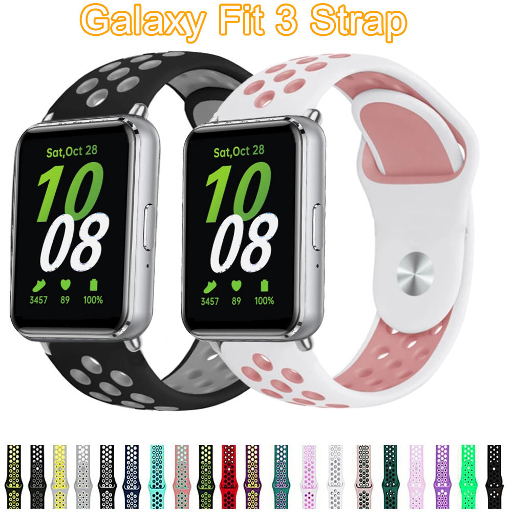 สายนาฬิกาข้อมือซิลิโคน ระบายอากาศ สําหรับ Samsung Galaxy Fit3 Galaxy Fit 3
