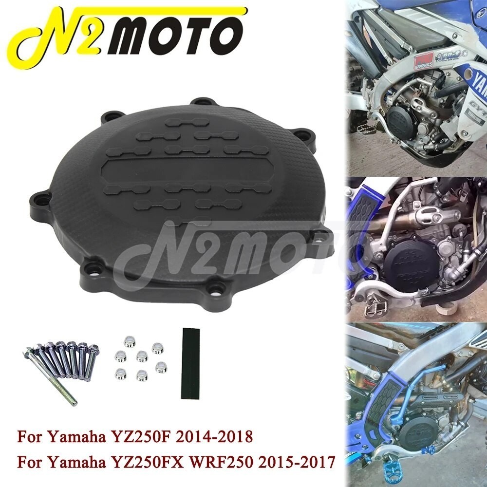 N2 Dirt Bike Clutch Cover Guard Case Black Motocross Engine Protection Covers For Yamaha YZ250F 2014