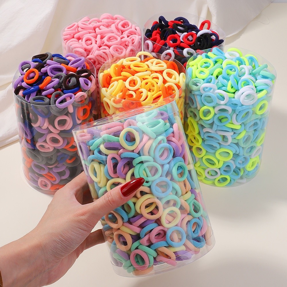 ยางรัดผมสีพื้น 20/50 ชิ้น สําหรับเด็กผู้หญิง ยืดหยุ่น น่ารัก เครื่องประดับผม ที่ใส่ผมหางม้า