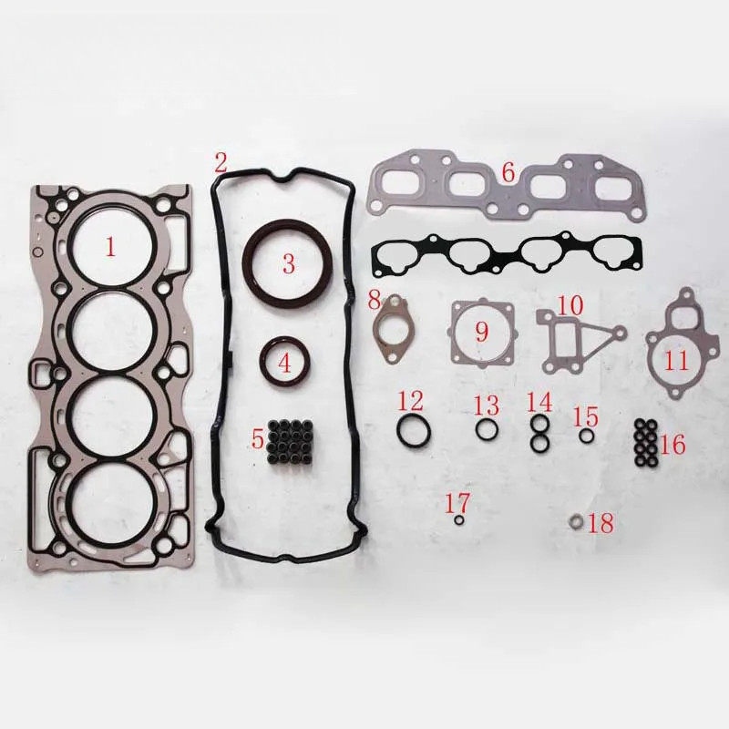 QR20DE QR20 สําหรับ NISSAN X-TRAIL T30 4WD 2.0L โลหะปะเก็นชุดชิ้นส่วนเครื่องยนต์ปะเก็น 10101-8H726 1