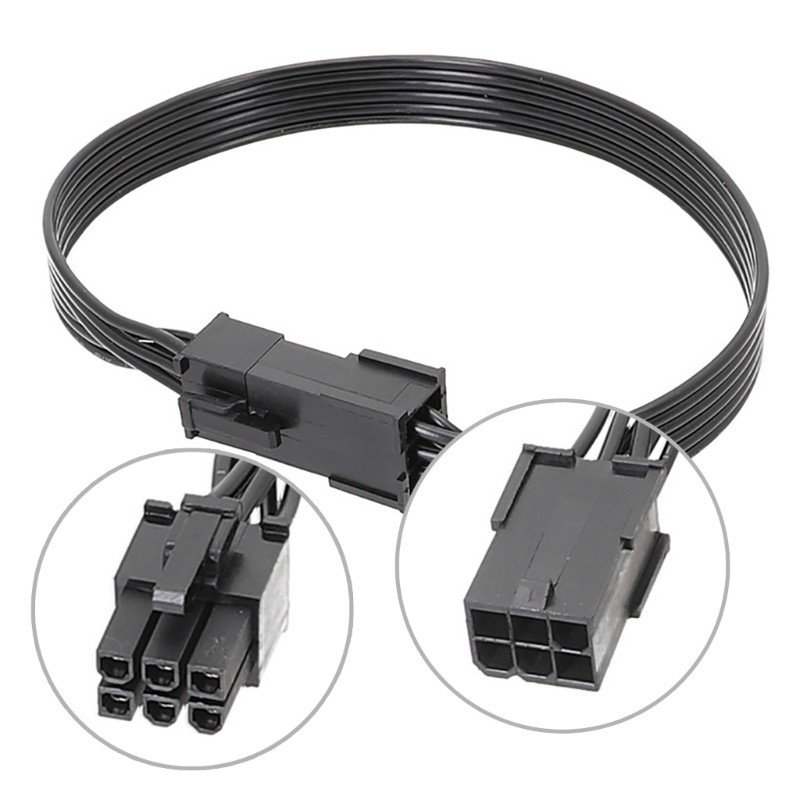 Doublebuy 6PIN GPU Connectors สายเคเบิล GPU 6Pin ถึง 6PIN สายไฟ 30 ซม. 50 ซม.