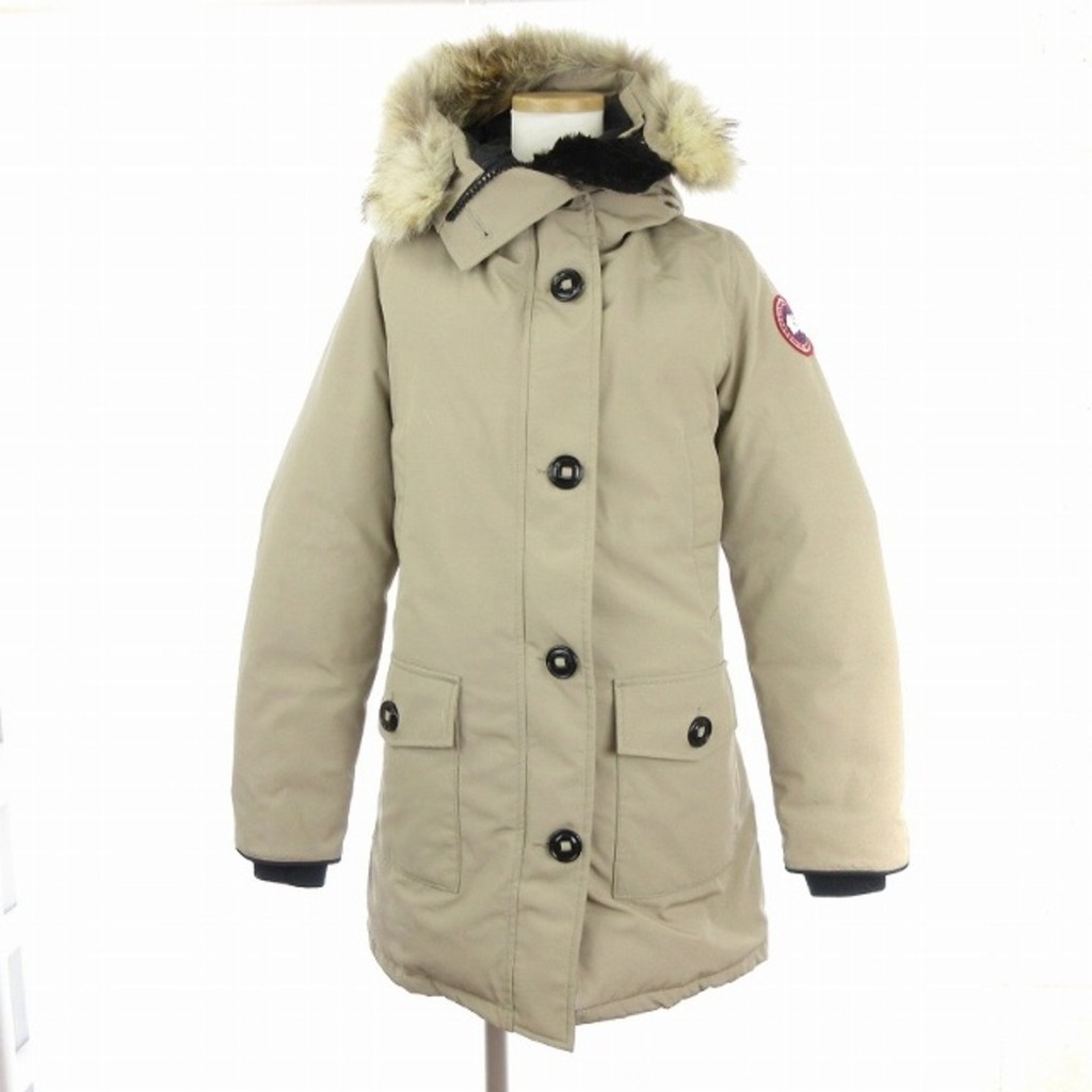 Canada Goose Bronte Hoodie Down Jacket Fur Beige S ■SM1 Direct from Japan Secondhand