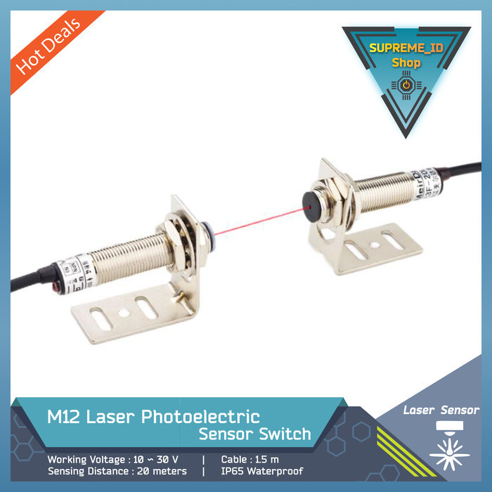 M12 GMA Laser Photoelectric Detection Sensor Switch กันน ้ ํา 20 ม