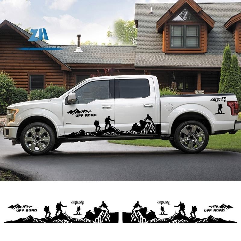สติกเกอร์ติดประตูรถยนต์ ด้านข้าง สําหรับ Ford Ranger Raptor F150 F-150 Off Road 4X4 DIY 8 ชิ้น