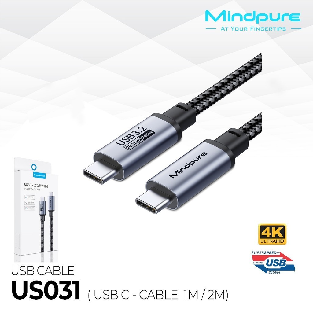 MINDPURE US031 สาย USB 1M/2M
