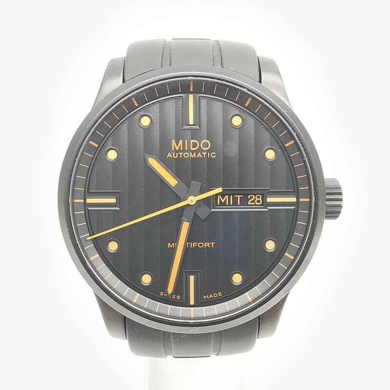 Mido/multifortm005.430.37.051.80 นาฬิกาข้อมือ เส้นผ่าศูนย์กลาง 42 มม. สีส้ม สําหรับผู้ชาย