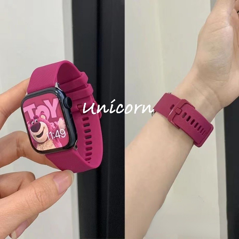 สายนาฬิกาข้อมือ สไตล์สปอร์ต สําหรับ Apple Watch Band 44 มม. 49 มม. 45 มม. 42 มม. 41 มม. 40 มม. iwatch Series 9 8 7 6 5 4 3 se ultra