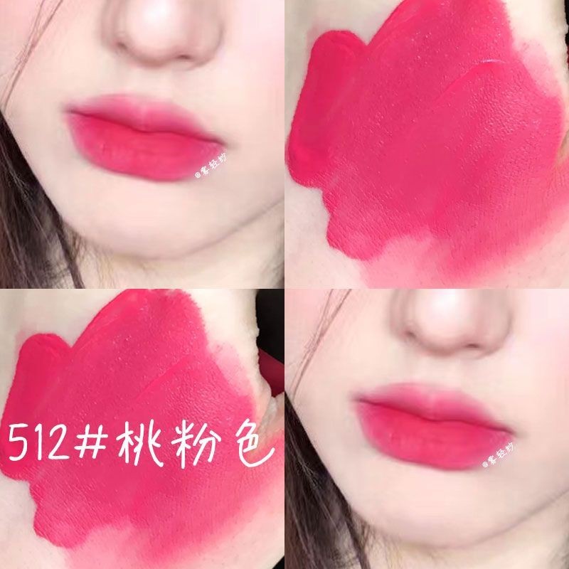 ลิปสติก ลิปกลอส เนื้อแมตต์ กํามะหยี่ สีชมพู กันน้ํา ติดทนนาน สีน้ําตาลนู้ด สีแดง