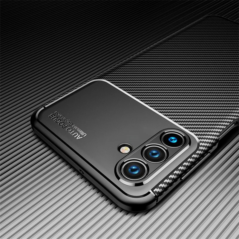 เคสโทรศัพท์ ซิลิโคนนิ่ม คาร์บอนไฟเบอร์ ผิวด้าน กันกระแทก สําหรับ Samsung Galaxy A55 A14 A24 A34 A54 A05s A05 A15 A25 A35 A55 5G