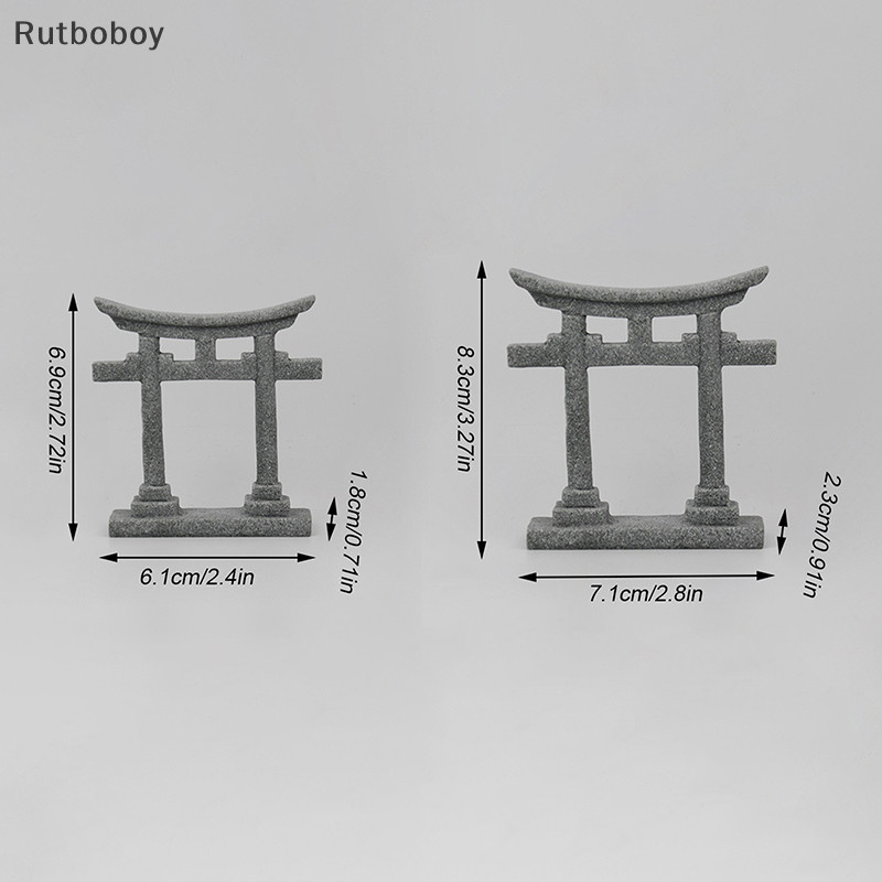 [Rut] Torii ประตูหินทรายจําลอง ขนาดเล็ก สไตล์ญี่ปุ่น สําหรับตกแต่งตู้ปลา สวน ศาลเจ้า สวนภูมิทัศน์ COD ราคา ถูกที่สุด ดีลบีเคเค แกลเลอรีภาพที่ 9
