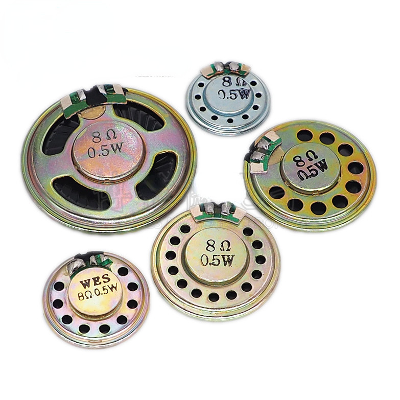 ลําโพง ขนาดเล็ก 0.5 W 8R เส้นผ่าศูนย์กลาง 20 23 28 30 40 50 มม. 8 Ou 0.5W เส้นผ่าศูนย์กลาง 20 มม. 23 มม. 28 มม. 30 มม. 40 มม. 50 มม.