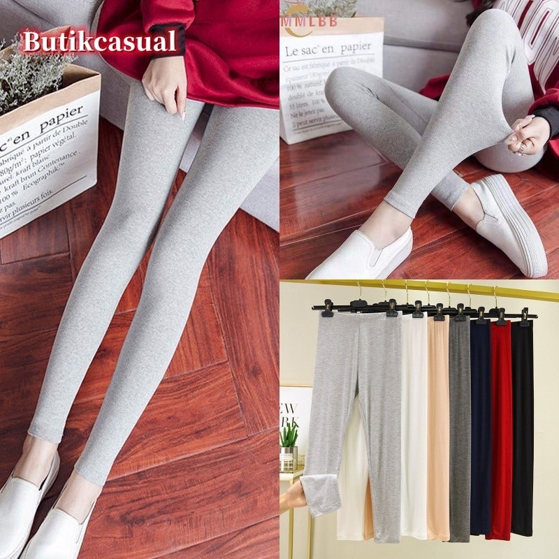 กางเกงเลกกิ้งขายาว แบบบาง เอวสูง ยืดหยุ่น ใส่สบาย พลัสไซซ์ แฟชั่นฤดูใบไม้ผลิ สําหรับสตรี M-4XL 2024