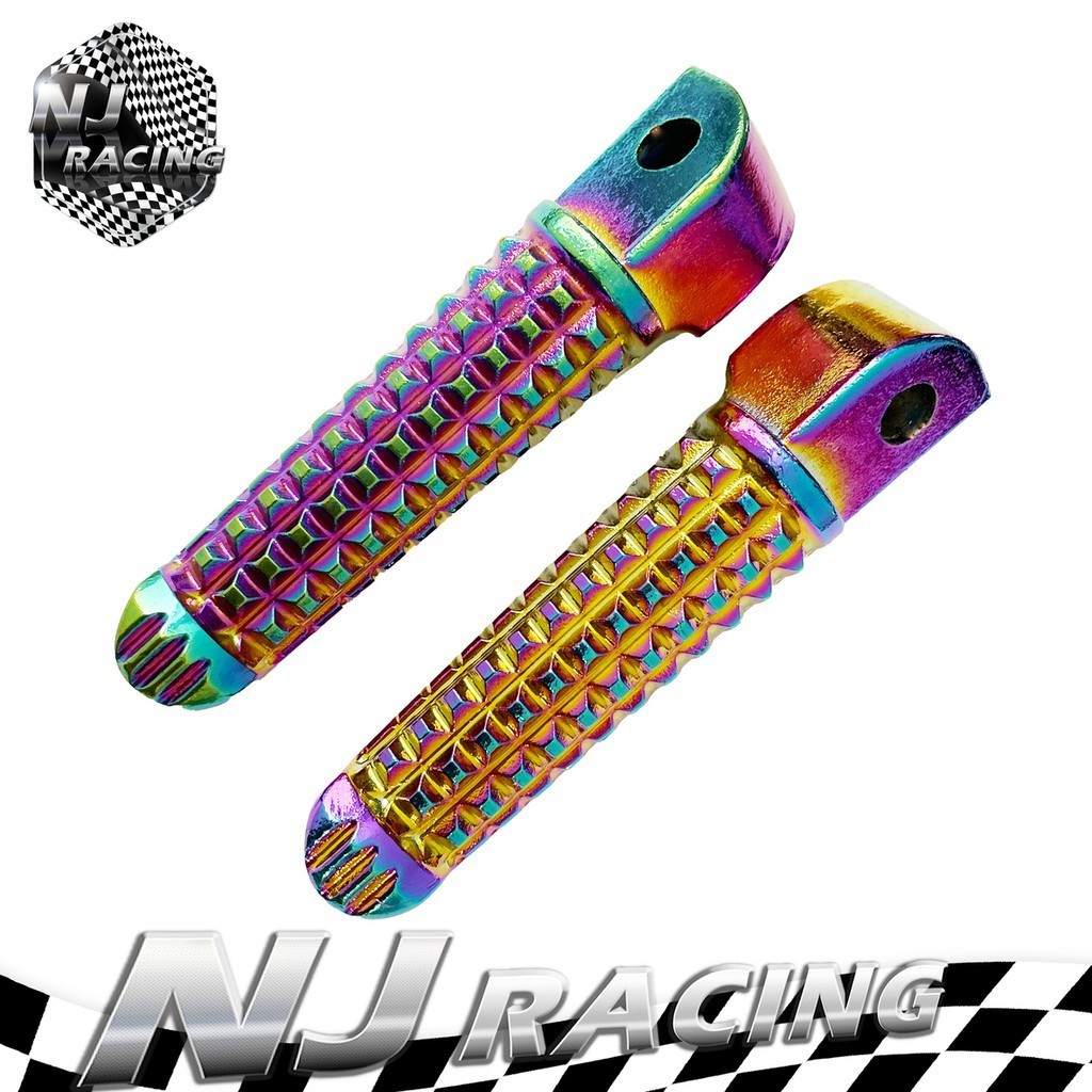 ที่วางเท้า NJ RACING ที่พักเท้าอลูมิเนียมรถจักรยานยนต์ 1 คู่ สำหรับ HONDA ทุกรุ่น
