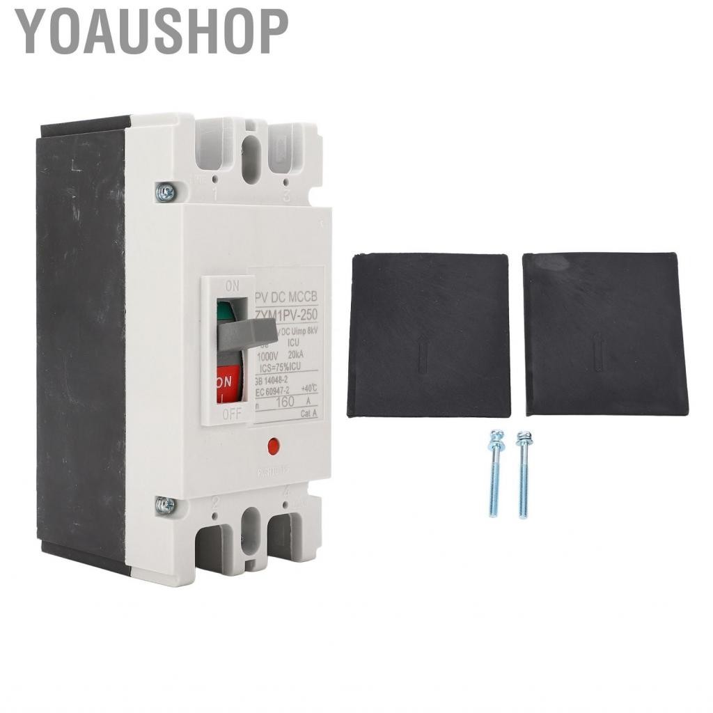 Yoaushop 2P DC Breaker Solar Disconnect Switch Miniature Circuit MLD NY9