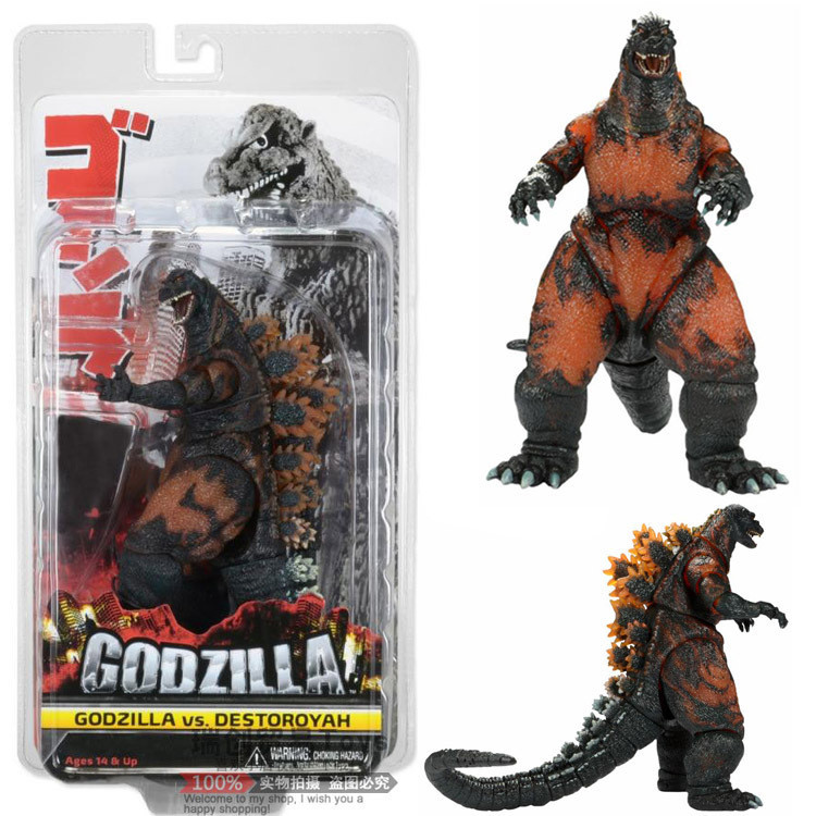 Neca Burning Red Lotus Godzilla Godzilla1995 Edition โมเดลตุ๊กตามอนสเตอร์ ของเล่นสําหรับเด็ก