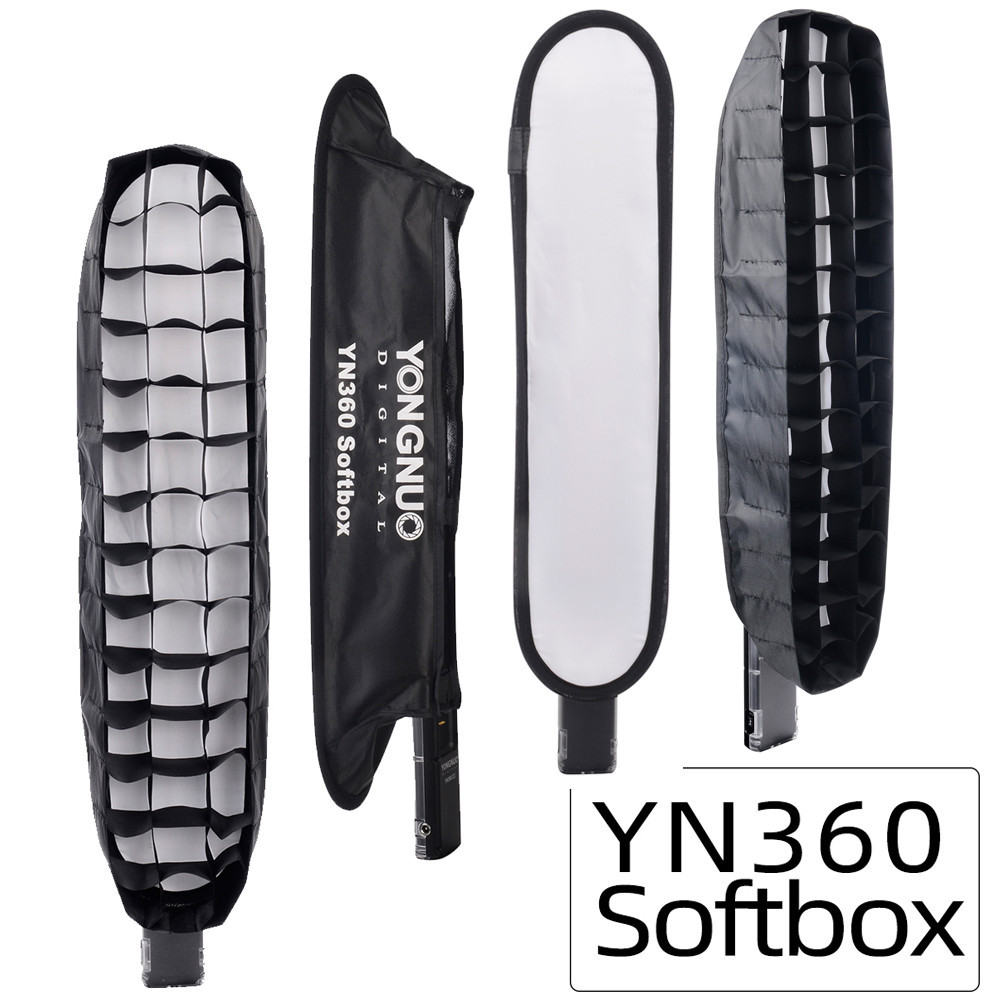 Yongnuo YN360 Softbox LED เติมแสงกล่องนุ่มสี่เหลี่ยมผืนผ้ารังผึ้งตาราง Softbox สําหรับ YN360 YN360II