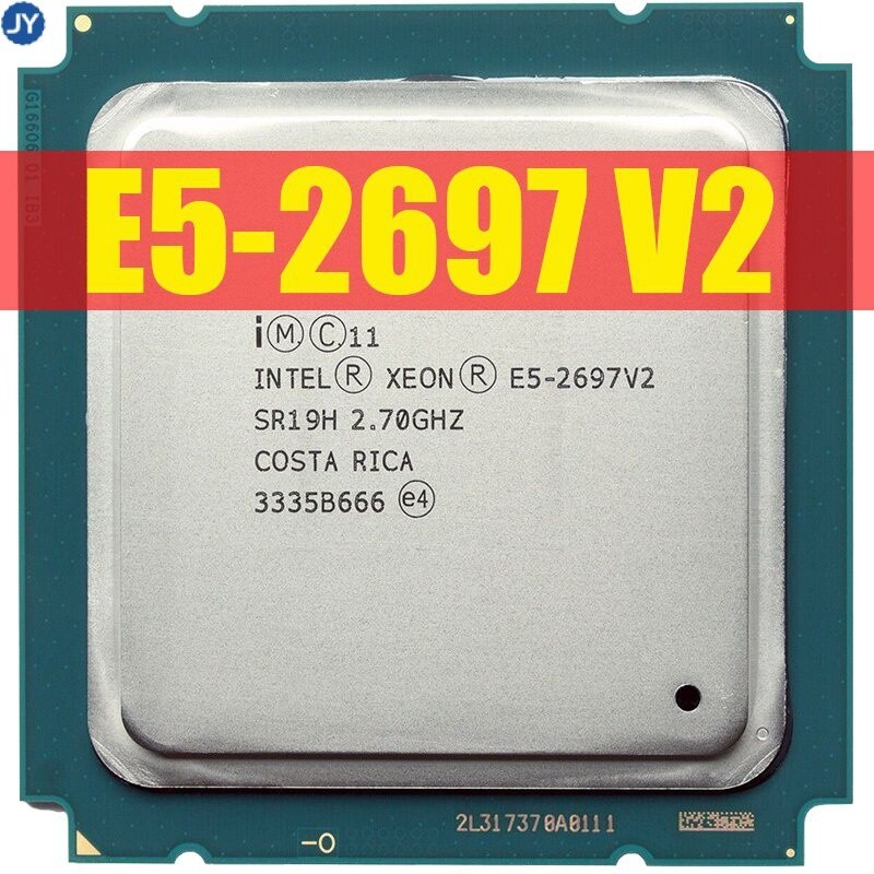 เมนบอร์ดโปรเซสเซอร์ xeon E5 2697 V2 SR19H 2.7GHz 30M QPI 8GT/s LGA 2011 CPU 2697V2 X79 DDR3 D3 สําหรับ Intel xeon