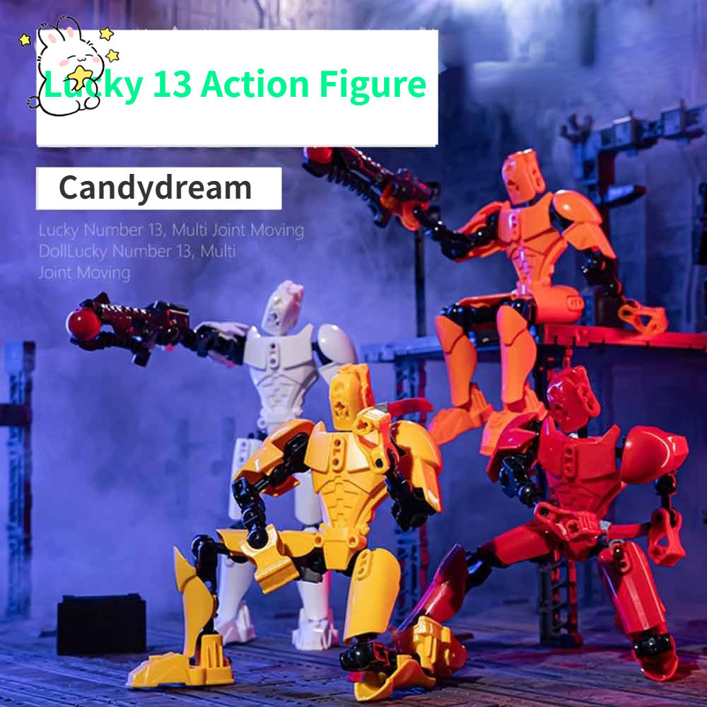 T13 ฟิกเกอร์แอกชัน DIY Titan 13 หุ่นยนต์ดัมมี่โรบอท 3D