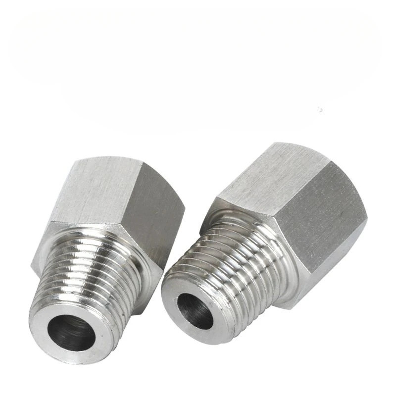 อะแดปเตอร์บุชชิ่งลดขนาดหกเหลี่ยมสแตนเลส 304, G1/4″ BSP ตัวเมียเป็นตัวผู้ M10 M12 1/8″ 1/4″ 3/8″ BSP NPT ราคา ถูกที่สุด ดีลบีเคเค แกลเลอรีภาพที่ 2