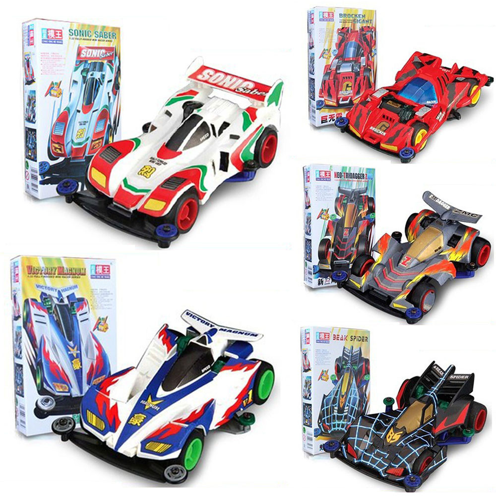 1:32 Tamiya Mini 4WD รถของเล่นชุด Auldey รถ Gokey Kereta Victory Magnum 4WD รถยนต์