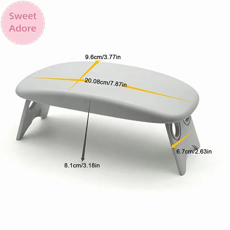 Sweetadore พับเล็บมือเล็บ Rest แขนขาตั้งหมอนเบาะโต๊ะพนักพิงฟองน้ําสนับสนุน Mat Polish เครื่องมือฝึก Salon TH