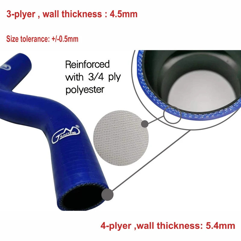 Moto22r Fit 1999-2002 Honda CBR600F4i CBR600F4 CBR 600 F4I ซิลิโคนหม้อน้ําท่อชุด