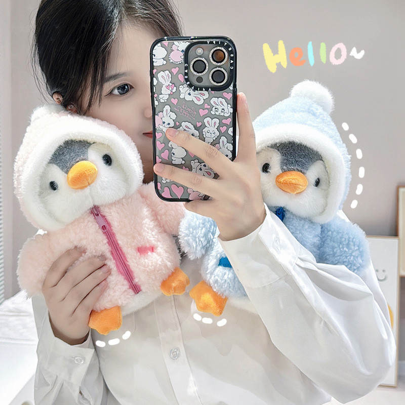Oldlaiben ตุ๊กตา เพนกวิน ตุ๊กตาเพนกวิน 25cm ตุ๊กตานิ่มๆ ของเล่นเด็ก ของฝาก