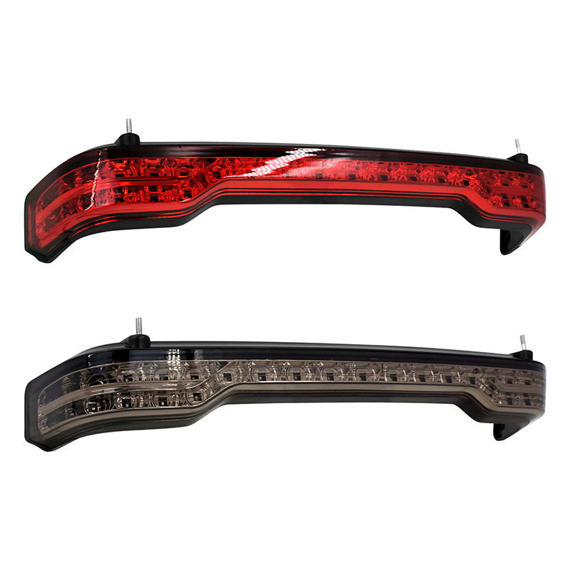 รถจักรยานยนต์สีดําสีแดง King Tour Pak LED เบรคห่อ Fit สําหรับ Harley สําหรับ Touring 2014-23 - รูปที่ 2