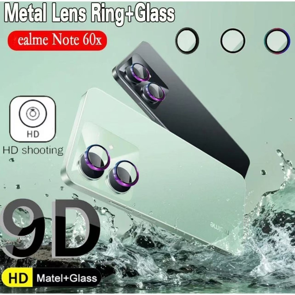 ฟิล์มกล้องRing สำหรับ เรียวมี For Realme Note60/Note60X แหวนกันรอยตัวป้องกันเลนส์กล้อง ฝ่าครอบ กระจกกันรอยเลนส์กล้อง