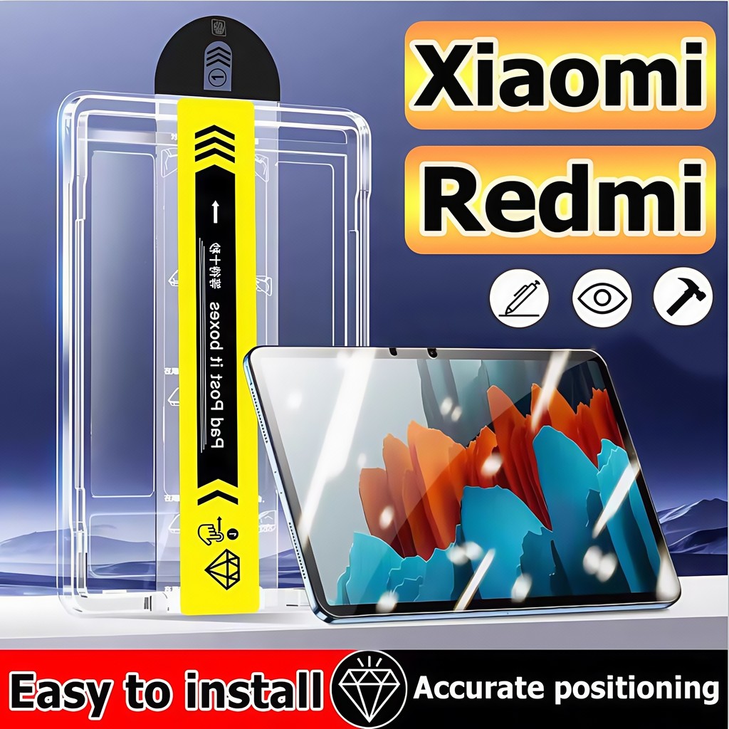 ติดตั้งง่าย ฟิล์มกระจก Xiaomi/ Redmi ฟิล์มกระจก Redmi SE11 /SE8.7 /pro12.1 Xiaomi Pad 7/7pro Pad6/6pro 5/5pro Pad 6spro ฟิล์มกระจก Xiaomi  ติดตั้งง่ายกระจกฝุ่นฟรีป้องกันหน้าจอ