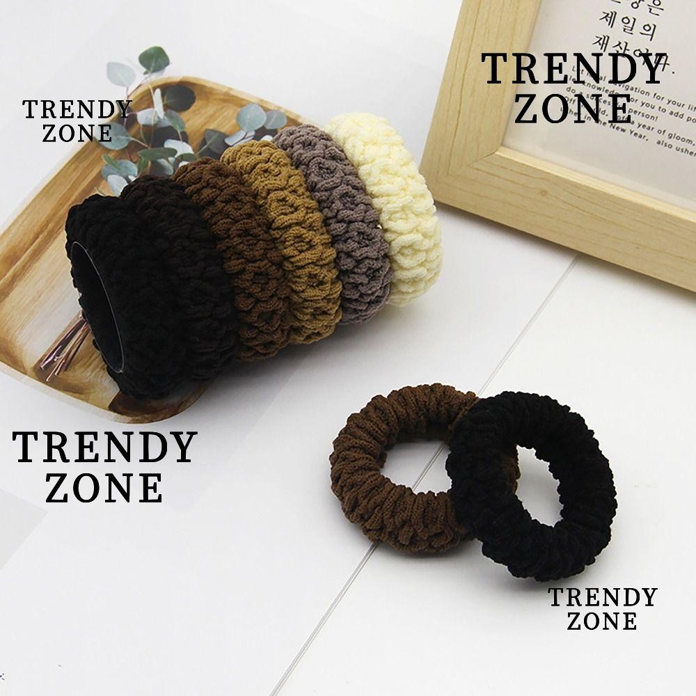 Trendyzone ยางรัดผมหางม้า, เครื่องประดับผมยืดสูงผมผูกเชือก, น่ารักหนาผู้ถือผมหางม้าหญิง