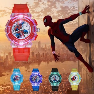 2025 Spiderman Kids Watch นาฬิกาเรืองแสงสําหรับเด็กกันน้ําฤด…