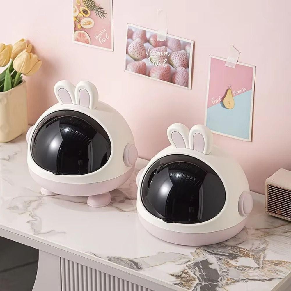 มาสมีโต กล่องขนม, กระต่ายพร้อมฝาปิดกล่องเก็บของตั้งโต๊ะ, ชั้นเก็บอุปกรณ์ผมกันฝุ่นมัลติฟังก์ชั่นความจุสูงน่ารักสําหรับห้องนั่งเ - รูปที่ 7