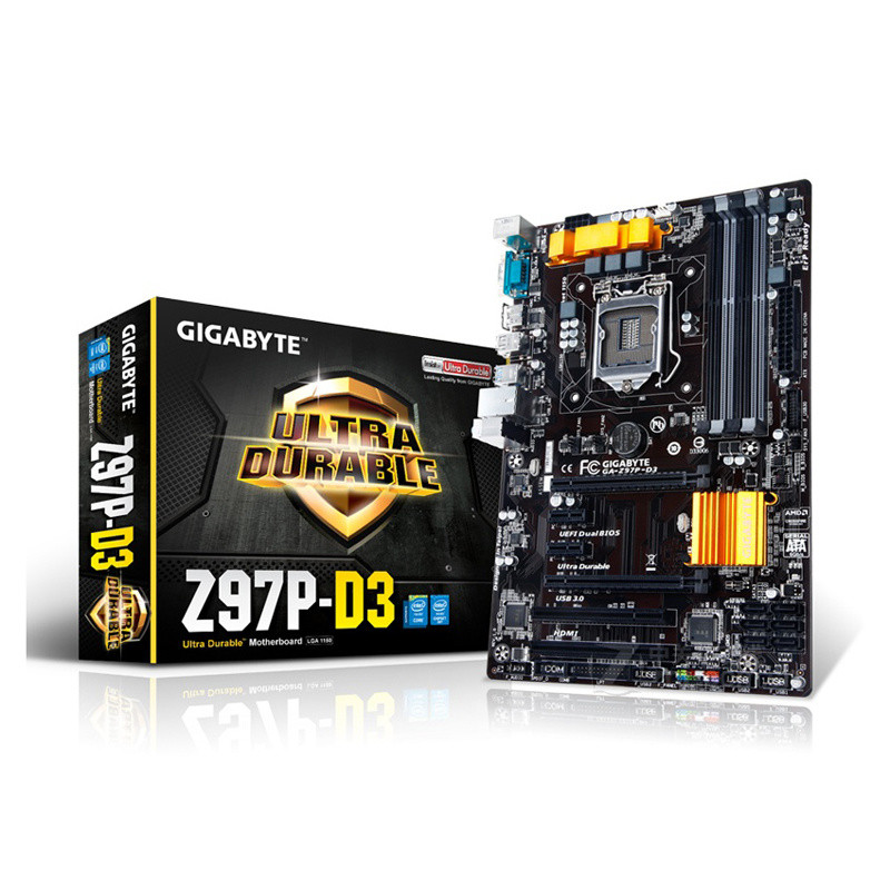 เมนบอร์ด Gigabyte Z97 1150 พิน D3 สี่ช่องหน่วยความจำ HDMI