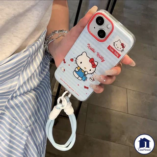 เคสใสนิ่มลายแมวน้อยสีฟ้าแสนหวาน เข้ากันได้กับ iPhone 15 11 Pro Max 12 13 14 Pro Max 7 8 Plus XR X XS Max 12 11 15 14 Pro