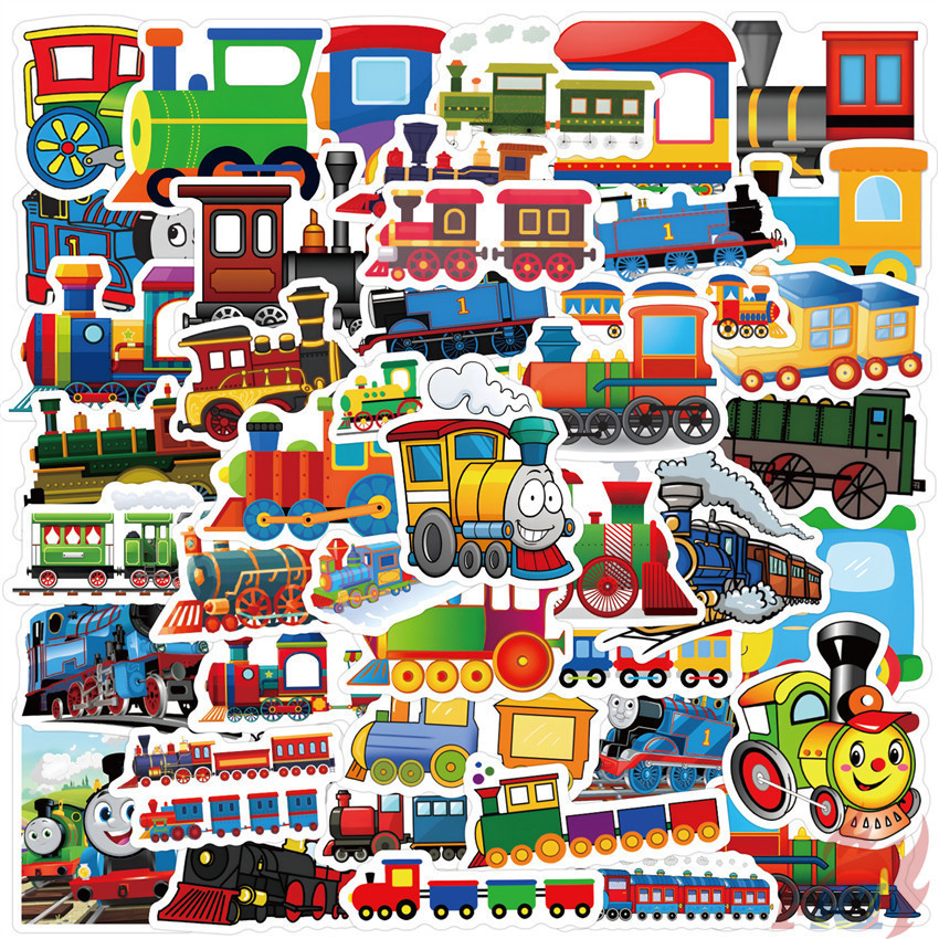 ❉ Cartoon Train Series 01 Stickers ❉ 50Pcs/Set DIY Fashion Waterproof Doodle Decals Stickers