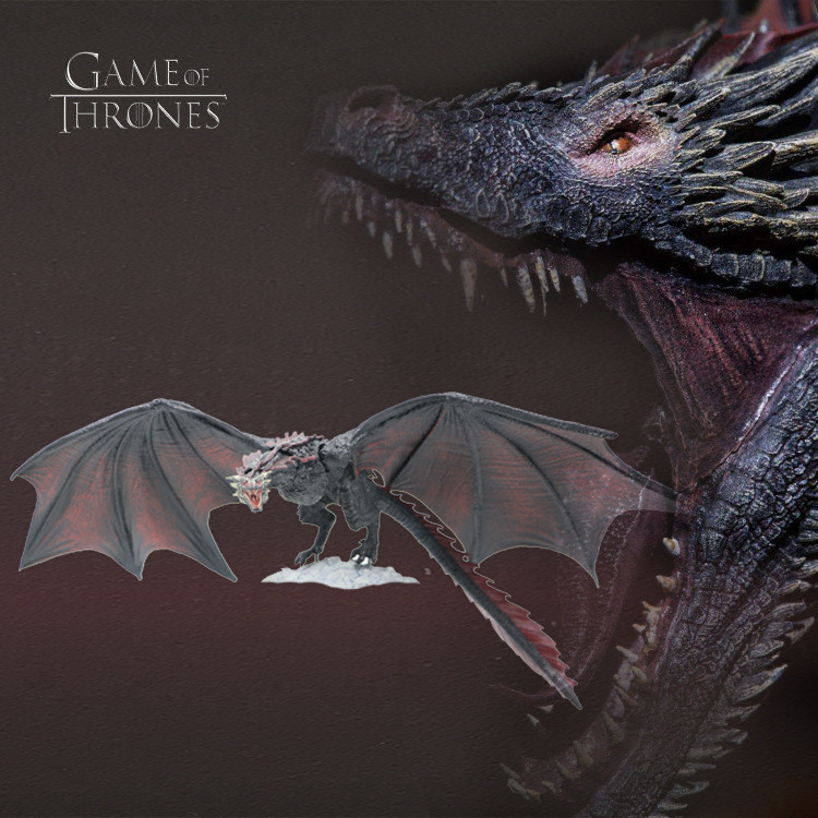 Game of Thrones McFarlane Dragon Mother Black Dragon Dragon Mother Mount Drogon โมเดลฟิกเกอร์ขยับได