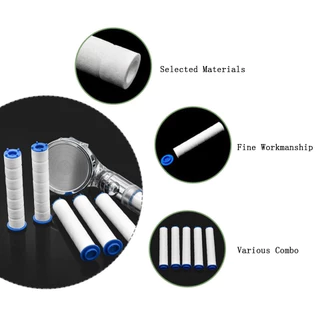 ชุดเปลี่ยนไส้กรองหัวฝักบัว - 9.5 ซม. ตลับผ้าฝ้ายสําหรับกําจัดคลอรีน/ฟลูออไรด์