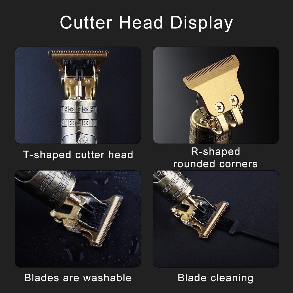 VINTAGE T9 911 ปัตตาเลี่ยนไร้สาย เครื่องตัดผมไฟฟ้า บัตตาเลี่ยน แบบชาร์จไฟ แบตเตอเลี่ยน - รูปที่ 3