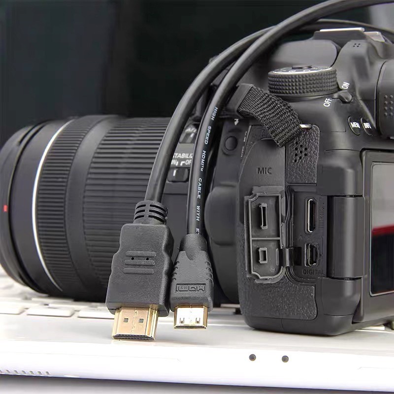 HDMI mini to HDMI cable 1.8M - Black