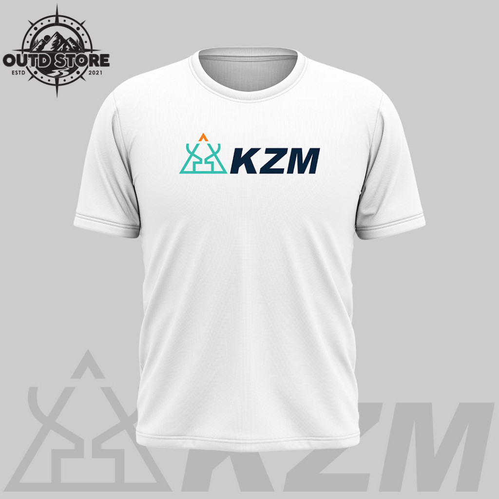 เสื้อยืดแขนสั้นคอกลม066 vA KZM T-shirt Baju KZM (Microfiber Tshirt) Outdoor/Hiking and Camping T-shi