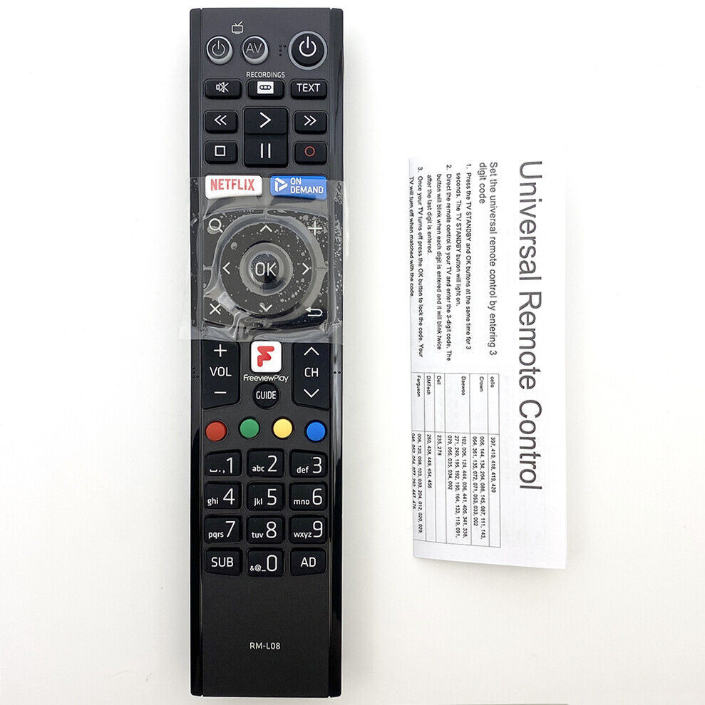 ใหม่ RM-L08 สําหรับ Humax HD TV Recorder ระยะไกล FVP-4000T 5000T เล่น Freeview